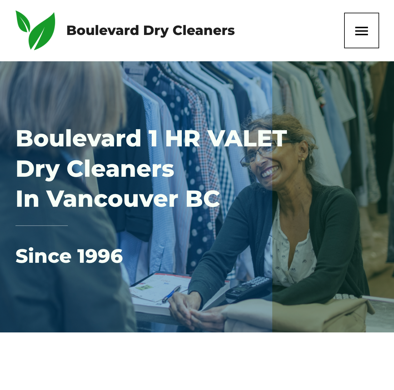 a picture of the dry cleaner's website